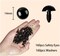 160-Piece 14mm Black Plastic Safety Eyes with Washers – Perfect for Amigurumi, Crochet Dolls, Plush Toys & DIY Crafts